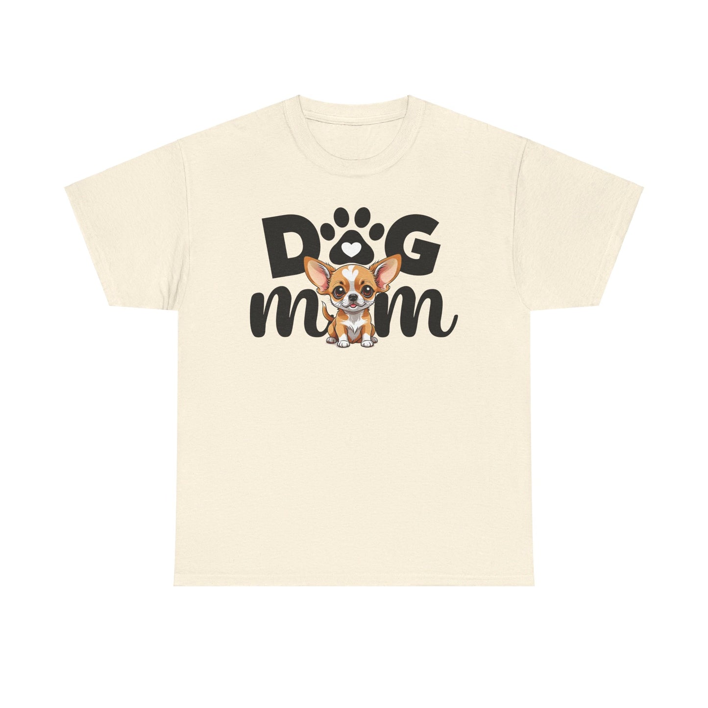 Unisex Heavy Cotton Tee, Dog Mom