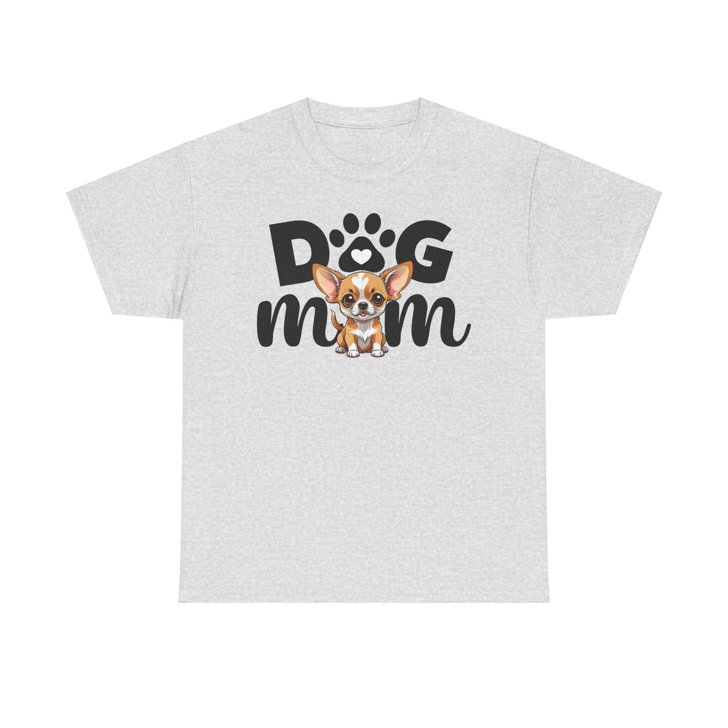 Unisex Heavy Cotton Tee, Dog Mom