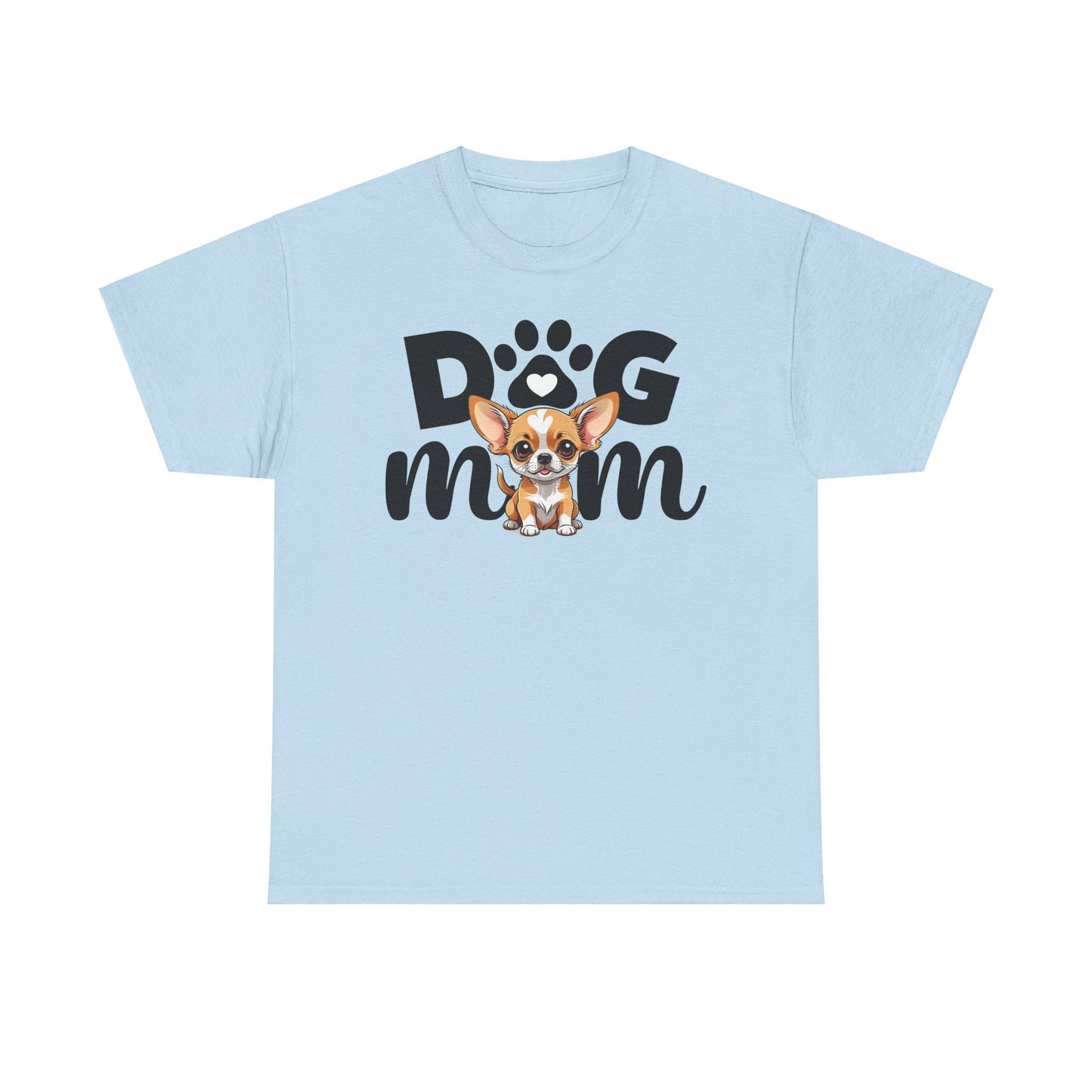 Unisex Heavy Cotton Tee, Dog Mom