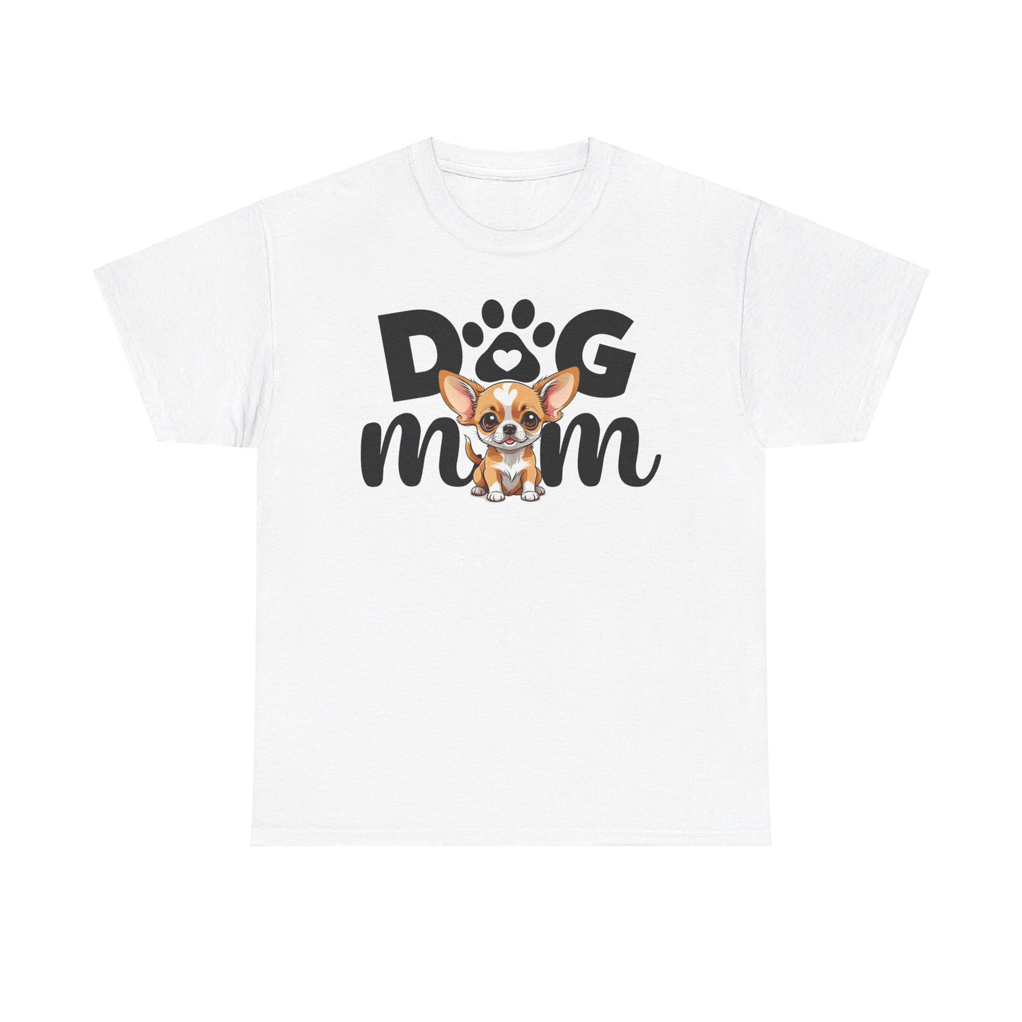 Unisex Heavy Cotton Tee, Dog Mom