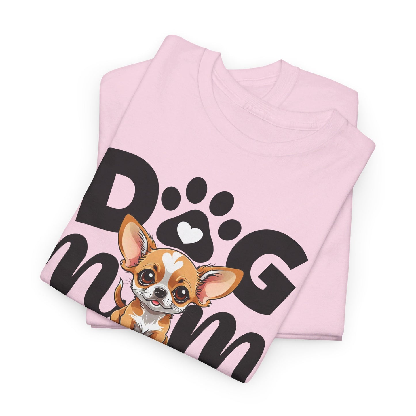 Unisex Heavy Cotton Tee, Dog Mom